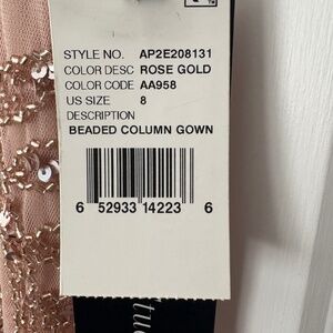 Adrianna Papell gown- Rose Gold